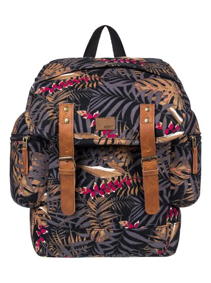 roxy, Рюкзак среднего размера Free For Sun 17.5L, ANTHRACITE JUNGLY FLOWERS (kvj9) Free For Sun 17.5L - Medium Backpack ERJBP03547