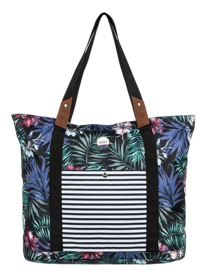 roxy, Сумка-тоут Other Side, ANTHRACITE SWIM BELHARRA FLOWE (kvj6) Other Side - A3 Tote Bag ERJBP03558