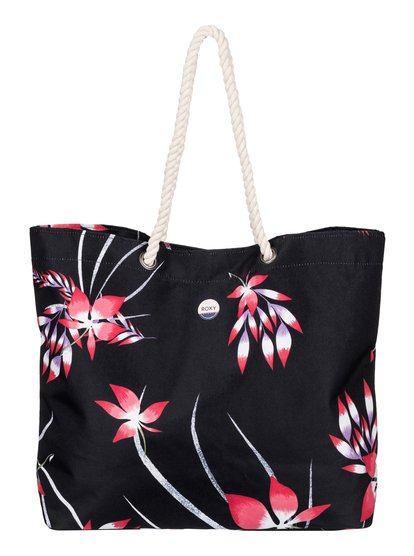 roxy, Пляжная сумка Printed Tropical Vibe с принтом, ANTHRACITE MISTERY FLORAL (kvj6) Printed Tropical Vibe - Printed Beach Bag ERJBT03049