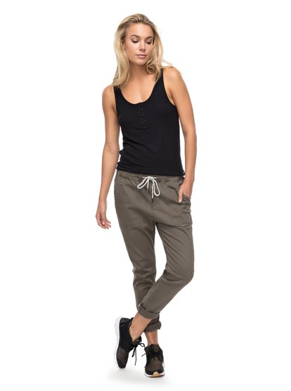 roxy, Джоггеры Dude, DUSTY OLIVE (gpb0) Dude - Joggers ERJDP03160