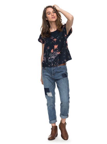 roxy, Джинсы бойфренды Beyond Sky, MEDIUM BLUE (bmtw) Beyond Sky - Boyfriend Fit Jeans ERJDP03165