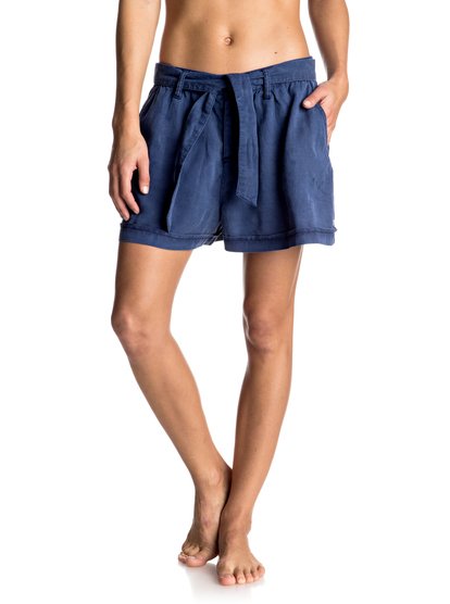 roxy, Шорты из тенселя Happy End, BLUE DEPTHS (bta0) Happy End - Tencel Shorts ERJDS03125