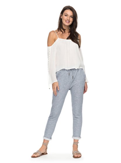 roxy, Джоггеры Trippin, CHINA BLUE HEATHER (bndh) Trippin - Drop Crotch Joggers ERJFB03122