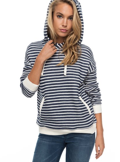 roxy, Худи Shoal Stripe, DRESS BLUES FRIDAY STRIPE (btk9) Shoal Stripe - Hoodie ERJFT03497