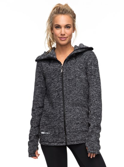 roxy, Спортивная куртка Suuvra Florida, BLACK HEATHER (kvjh) Suuvra Florida - Track Jacket ERJFT03585