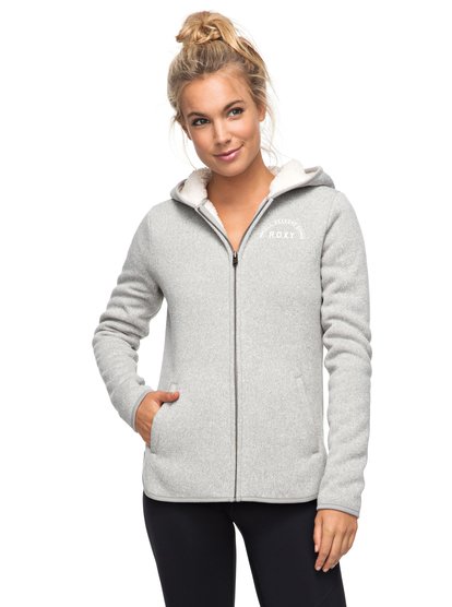 roxy, Толстовка на молнии Sweet Feeling, HERITAGE HEATHER (sgrh) Sweet Feeling - Technical Zip-Up Hoodie ERJFT03628
