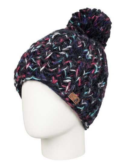 roxy, Шапка с помпоном Nola, TRUE BLACK (kvj0) Nola - Bobble Hat ERJHA03088
