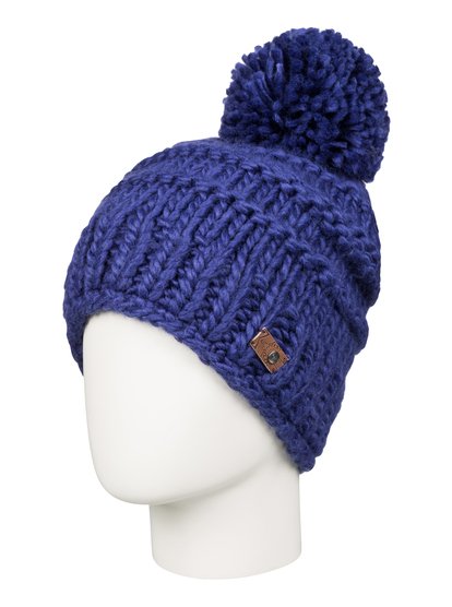 roxy, Шапка с помпоном Winter, BLUE PRINT (bsq0) Winter - Bobble Hat ERJHA03089