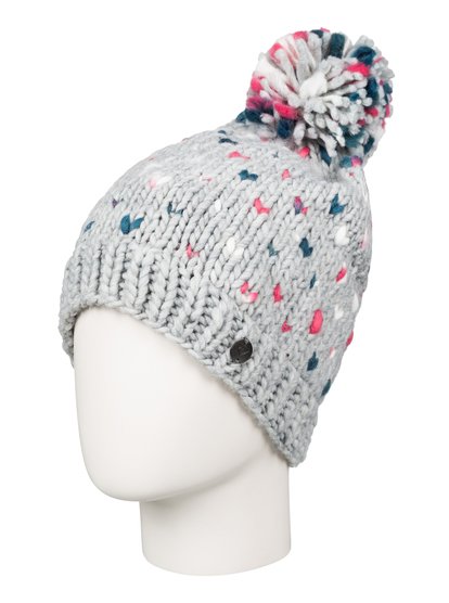 roxy, Шапка с помпоном Dena, MID HEATHER GREY (sla0) Dena - Bobble Hat ERJHA03093
