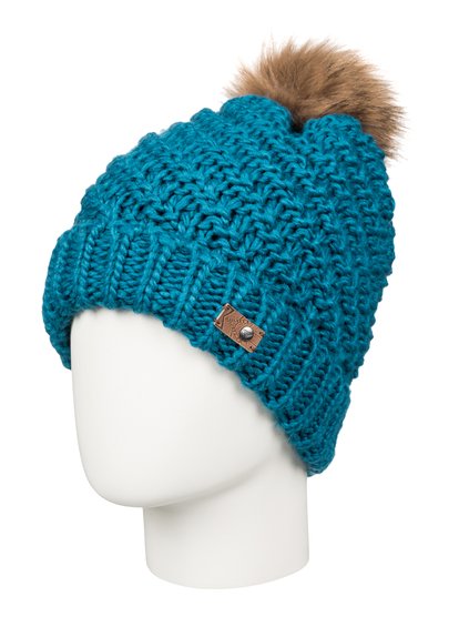 roxy, Шапка с помпоном Blizzard, LEGION BLUE (bsk0) Blizzard - Bobble Hat ERJHA03096
