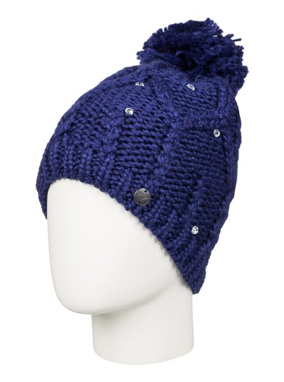 roxy, Шапка женская с помпоном Shooting Star, BLUE PRINT (bsq0) Shooting Star - Bobble Hat ERJHA03104