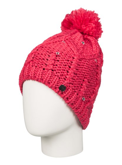 roxy, Шапка женская с помпоном Shooting Star, PARADISE PINK (mlr0) Shooting Star - Bobble Hat ERJHA03104