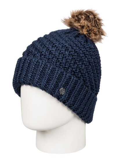 roxy, Blizzard - Bobble Hat, PEACOAT (btn0) Blizzard - Bobble Hat ERJHA03272