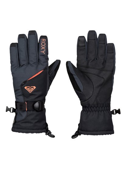 roxy, Сноубордические перчатки Crystal, TRUE BLACK (kvj0) Crystal - Snow Gloves ERJHN03027