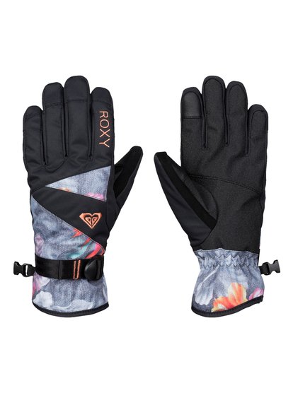 roxy, Сноубордические перчатки Roxy Jetty, HAWAIIAN TROPIK_PARADISE PINK (mlr6) ROXY Jetty - Snow Gloves ERJHN03032