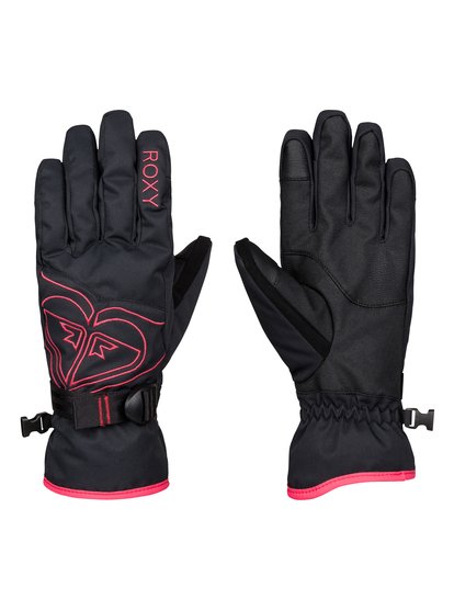 roxy, Сноубордические перчатки Popi, TRUE BLACK (kvj0) Popi - Snow Gloves ERJHN03033