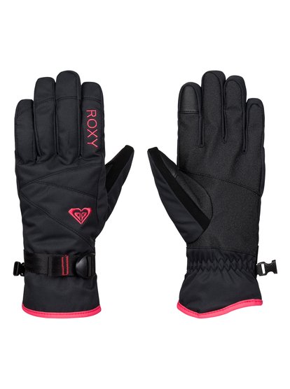 roxy, Сноубордические перчатки Roxy Jetty Solid, TRUE BLACK (kvj0) ROXY Jetty Solid - Snow Gloves ERJHN03042
