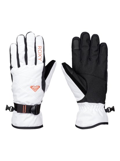 roxy, Сноубордические перчатки Roxy Jetty Solid, BRIGHT WHITE (wbb0) ROXY Jetty Solid - Snow Gloves ERJHN03042