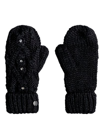 roxy, Варежки Shooting Star, TRUE BLACK (kvj0) Shooting Star - Knitted Mittens ERJHN03075