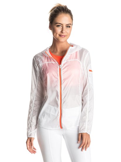 roxy, Ветровка для бега женская Roxy X Courreges, WHITE (wbb0) ROXY X Courreges - Track Jacket ERJJK03157