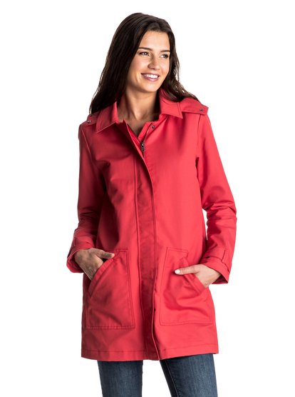 roxy, Дождевик с капюшоном Gili Peak, HIBISCUS (rmz0) Gili Peak - Hooded Mac ERJJK03169