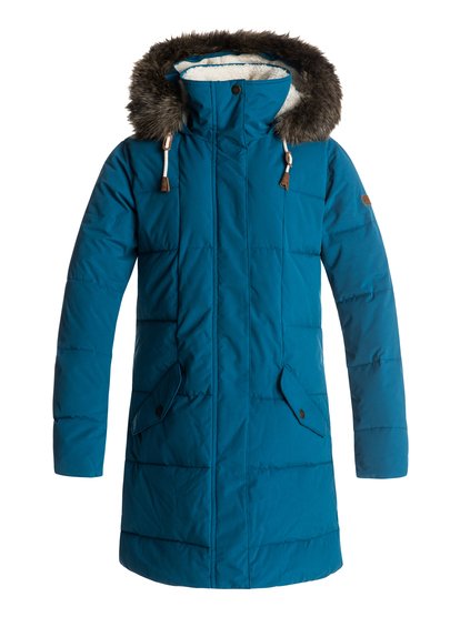 roxy, Куртка Ellie 5K, INK BLUE (bsf0) Ellie 5K - Waterproof Longline Hooded Jacket ERJJK03186