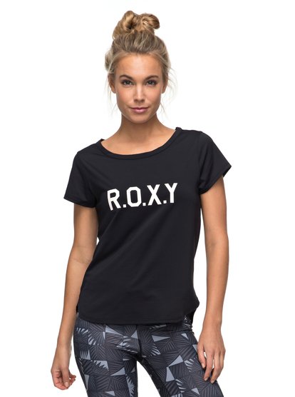 roxy, Футболка Shiny Way, ANTHRACITE (kvj0) Shiny Way - Technical T-Shirt ERJKT03297