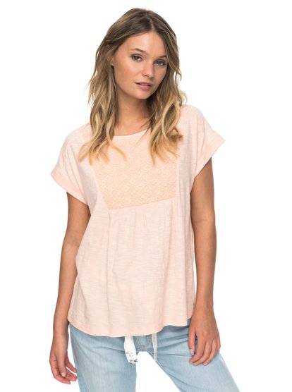 roxy, Футболка Cloud Discover, TROPICAL PEACH (mdr0) Cloud Discover - Short Sleeve Top ERJKT03363