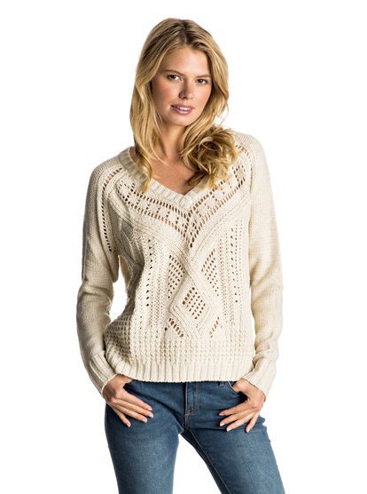 roxy, Джемпер New Morning с V-образным вырезом, METRO HEATHER (tenh) New Morning - V-Neck Jumper ERJSW03178