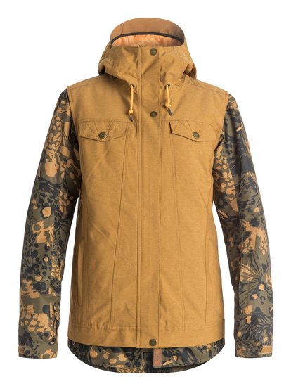 roxy, Сноубордическая куртка Ceder, BONE BROWN (cmt0) Ceder - Snow Jacket ERJTJ03050