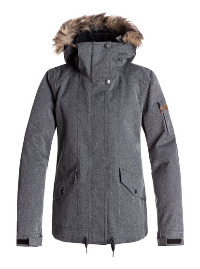 roxy, Сноубордическая куртка Grove, HERRINGBONE GREY (kpv0) Grove - Snow Jacket ERJTJ03114