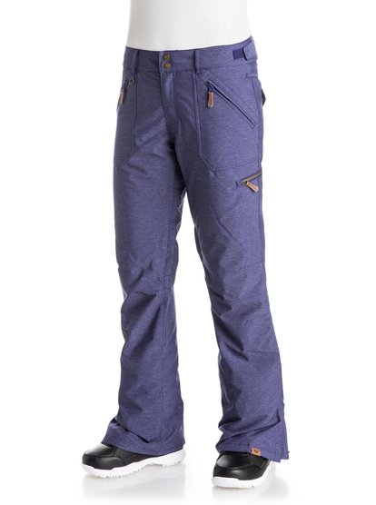Сноубордические штаны Nadia Сноубордические штаны NadiaThe clean lines of the Nadia snow pants marry fashion and function with patched on pockets and an exposed metal-look zip on leg pocket. Crafted with 10K ROXY DryFlight® technology waterproofing for reliable waterproof and breathable protection, the sleek, fitted tailored cut is street-friendly without sacrificing flexibility. Warmflight® level 2 insulation provides low-bulk warmth and critically-taped seams give extra protection in the most exposed areas.<br>