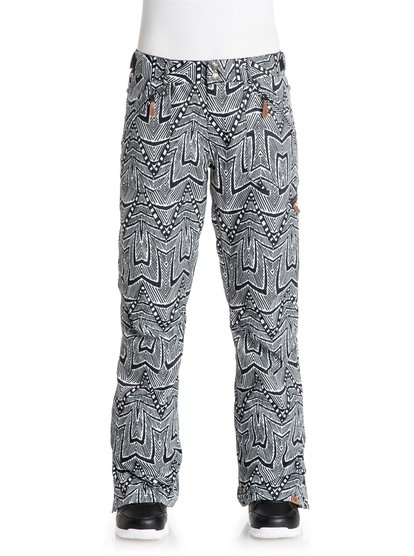 roxy, Сноубордические женские штаны Nadia Printed, MAURITIUS DAZE_EGRET (wbs6) Nadia Printed - Snow Pants ERJTP03032