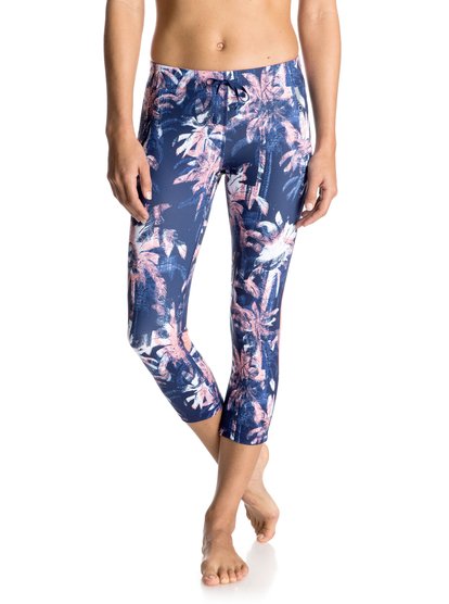 roxy, Женские капри Stay On, BLUE DEPTHS WASHED PALM (bta7) Stay On - Capri Pants ERJWP03002