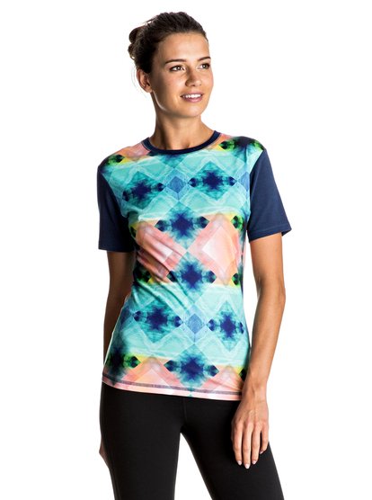 roxy, Гидромайка Pop Surf, MARSHMALLOW POP SURF WATER WOR (wbt6) Pop Surf - T-shirt Rash Vest ERJWR03139