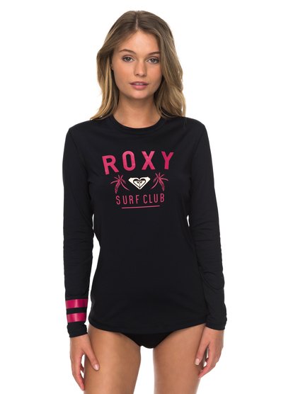 roxy, Гидрофутболка с длинным рукавом Enjoy Waves Loose Fit UPF 50, ANTHRACITE (kvj0) Enjoy Waves - Long Sleeve UPF 50 Rash Vest ERJWR03223