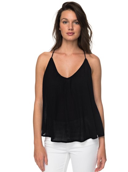 roxy, Майка Local In The Sky, ANTHRACITE (kvj0) Local In The Sky - Strappy Viscose Top ERJWT03193