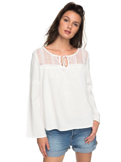 roxy, Блузка Sweet Sunshine, MARSHMALLOW (wbt0) Sweet Sunshine - Long Sleeve Top ERJWT03200