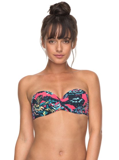 roxy, Лиф Salty ROXY, ROUGE RED MAHNA MAHNA (mlj5) Salty ROXY - Moulded Bandeau Bikini Top ERJX303664
