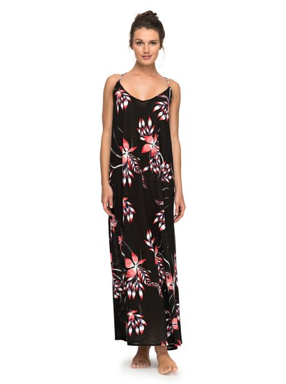 roxy, Пляжное платье макси Surf Power, ANTHRACITE MISTERY FLORAL BIG (kvj8) Surf Power - Beach Maxi Dress ERJX603062