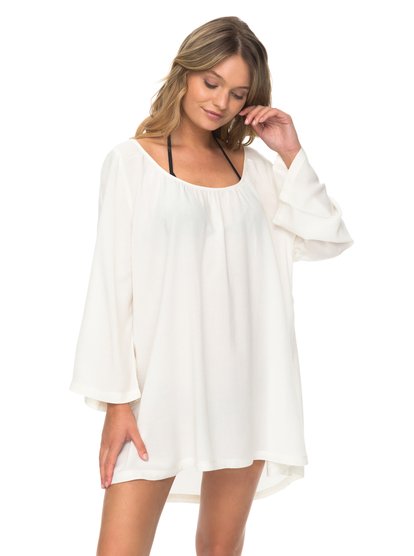 roxy, Платье Smile And Surf, MARSHMALLOW (wbt0) Smile And Surf - 3/4 Sleeve Dress ERJX603103