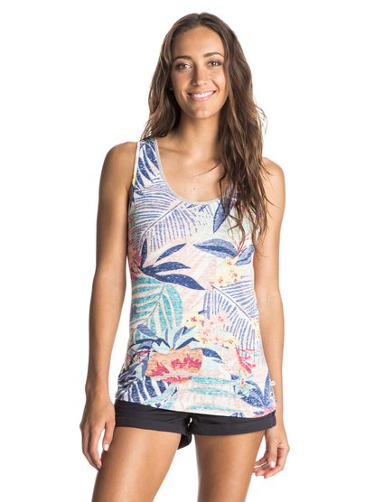 roxy, Майка Hyper Paradise Printed, CANARY ISLANDS COMBO SAND PIPE (wcd6) Hyper Paradise Printed - Vest ERJZT03370