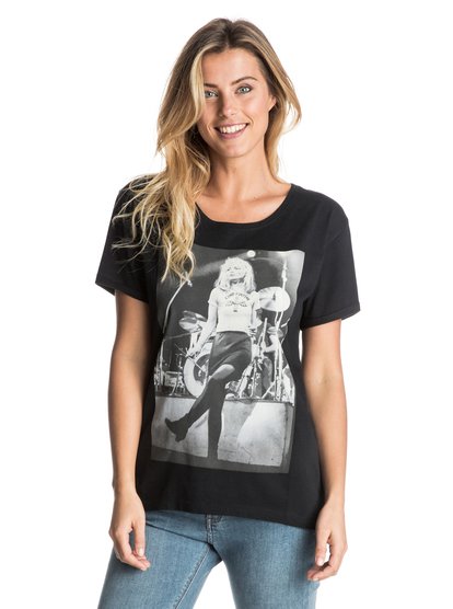 roxy, Футболка женская Roxy X Universal Blondie On Stage, TRUE BLACK (kvj0) ROXY X Universal Blondie On Stage - T-Shirt ERJZT03750