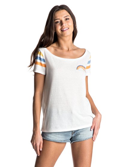 roxy, Футболка Latin Flyer, MARSHMELLOW (wbt0) Latin Flyer - T-Shirt ERJZT03838