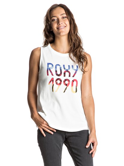roxy, Футболка без рукавов Aztec Rider Folies 90, MARSHMELLOW (wbt0) Aztec Rider Folies 90 - Sleeveless T-Shirt ERJZT03857