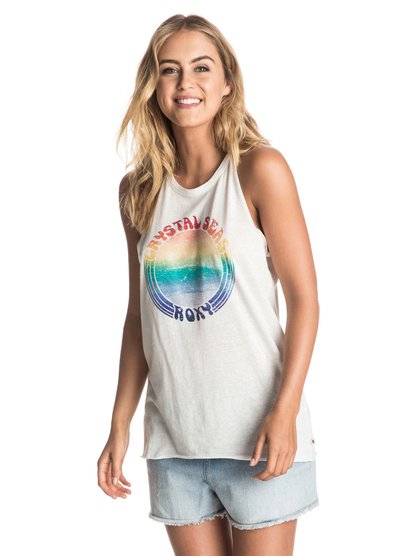 roxy, Футболка Carmens Wave, MARSHMELLOW (wbt0) Carmens Wave - T-Shirt ERJZT03876