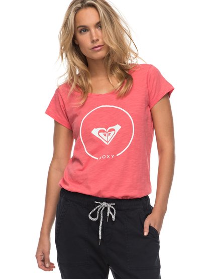 roxy, Футболка Bobby Twist Essential, SPICED CORAL (mlh0) Bobby Twist Essential - T-Shirt ERJZT04006