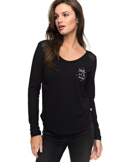 roxy, Лонгслив Air Potato Moonlight Walk, ANTHRACITE (kvj0) Air Potato Moonlight Walk - Long Sleeve T-Shirt ERJZT04046