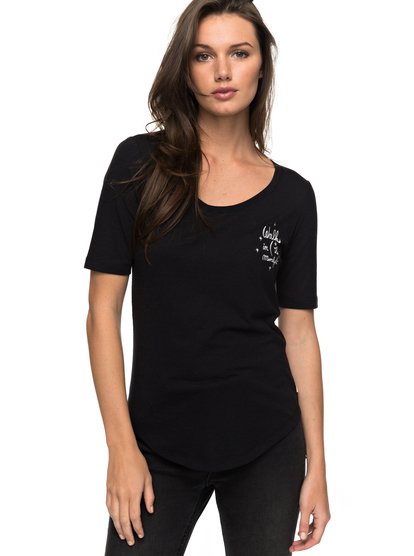 roxy, Футболка Boogie Board Lace Up, ANTHRACITE (kvj0) Boogie Board Lace Up - T-Shirt ERJZT04067