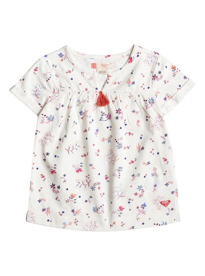 roxy, Топ детский с коротким рукавом Hey Now, DREAMER DITSY PRISTINE (wza6) Hey Now - Short Sleeve Top ERLKT03023